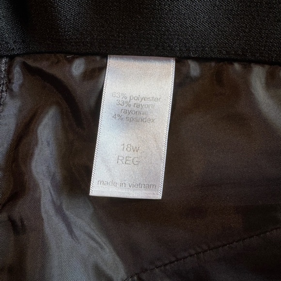 Maurices Women Size 18W Classic Black Dress Pants - Picture 5 of 8